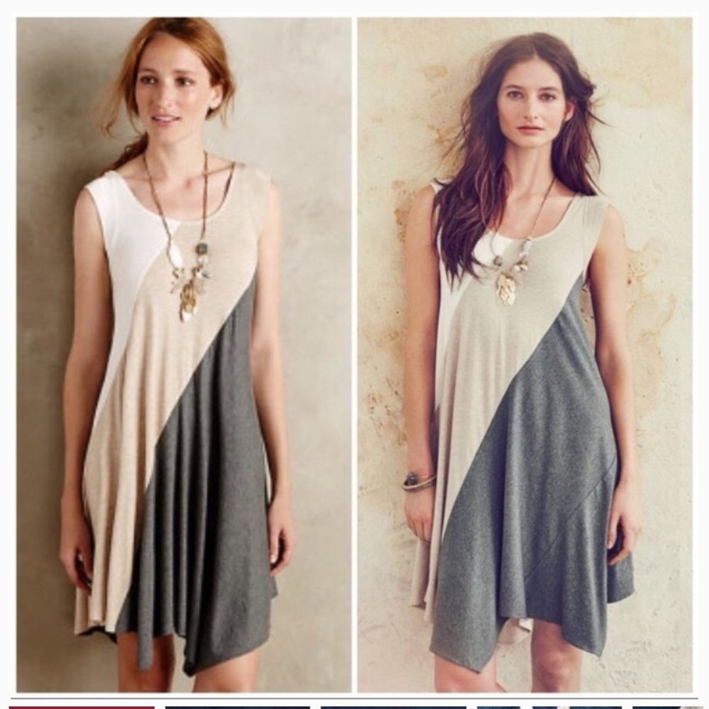 Anthropologie Colorblock Amaya Dress